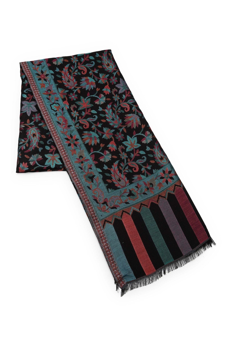 Esarfa din amestec de lana cu model