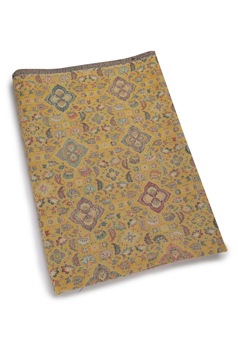 Esarfa din amestec de lana cu franjuri - Multicolor