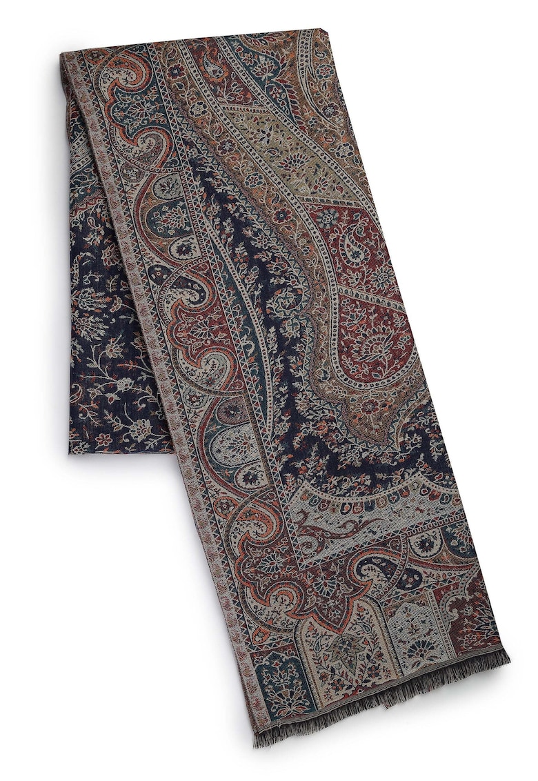 Esarfa din amestec de lana cu model