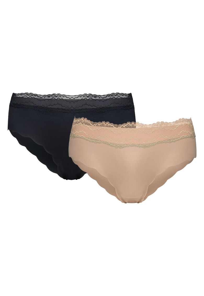 Chiloti cu talie set de 2 perechi Negru - Negru