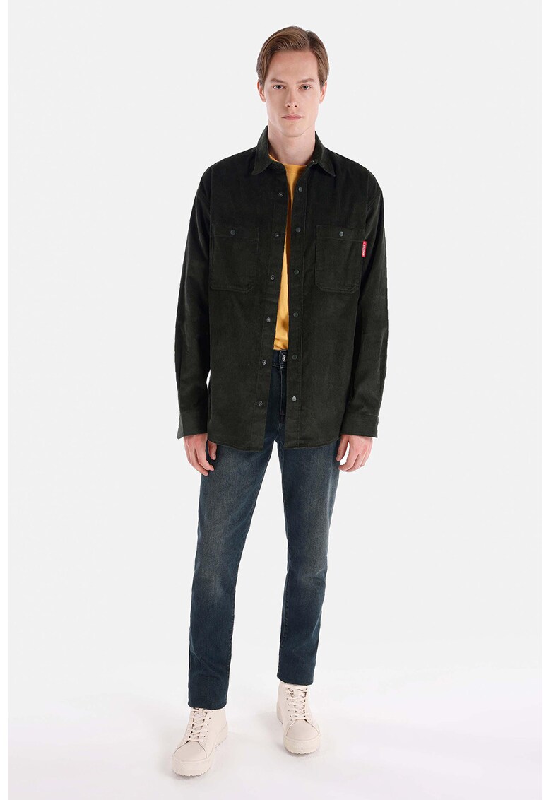 Blugi drepti 044 Karl - Albastru inchis