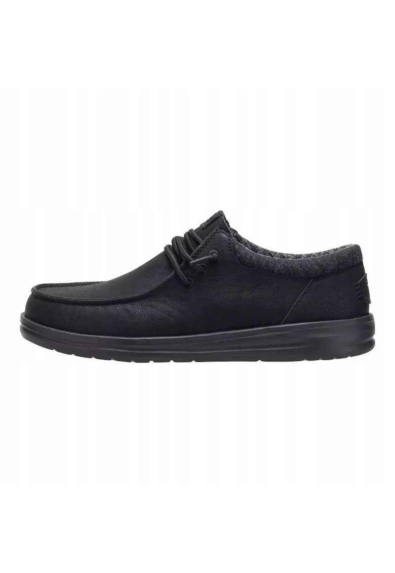 Mocasini Barbati Piele Ecologica - Spuma EVA - Classic Paul - Negru - Negru