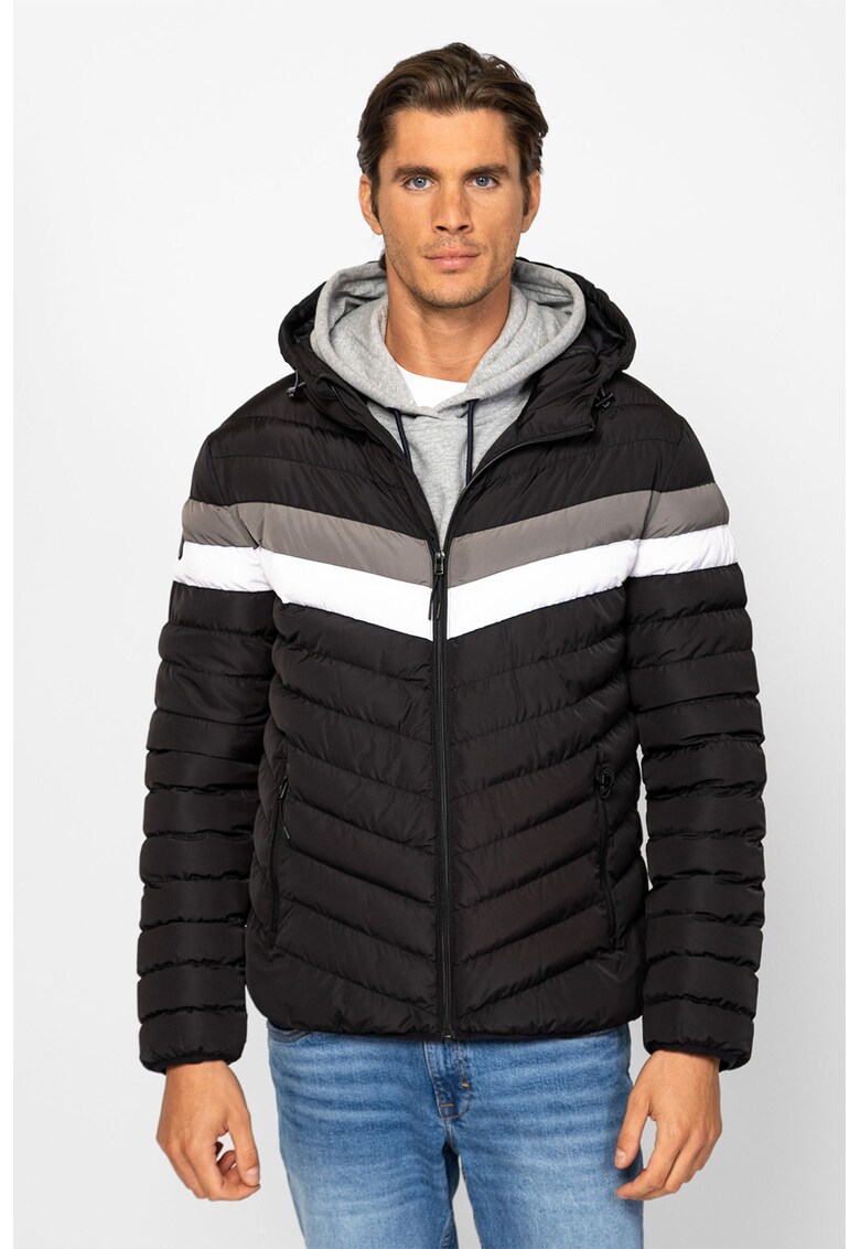 Geaca colorblock matlasata