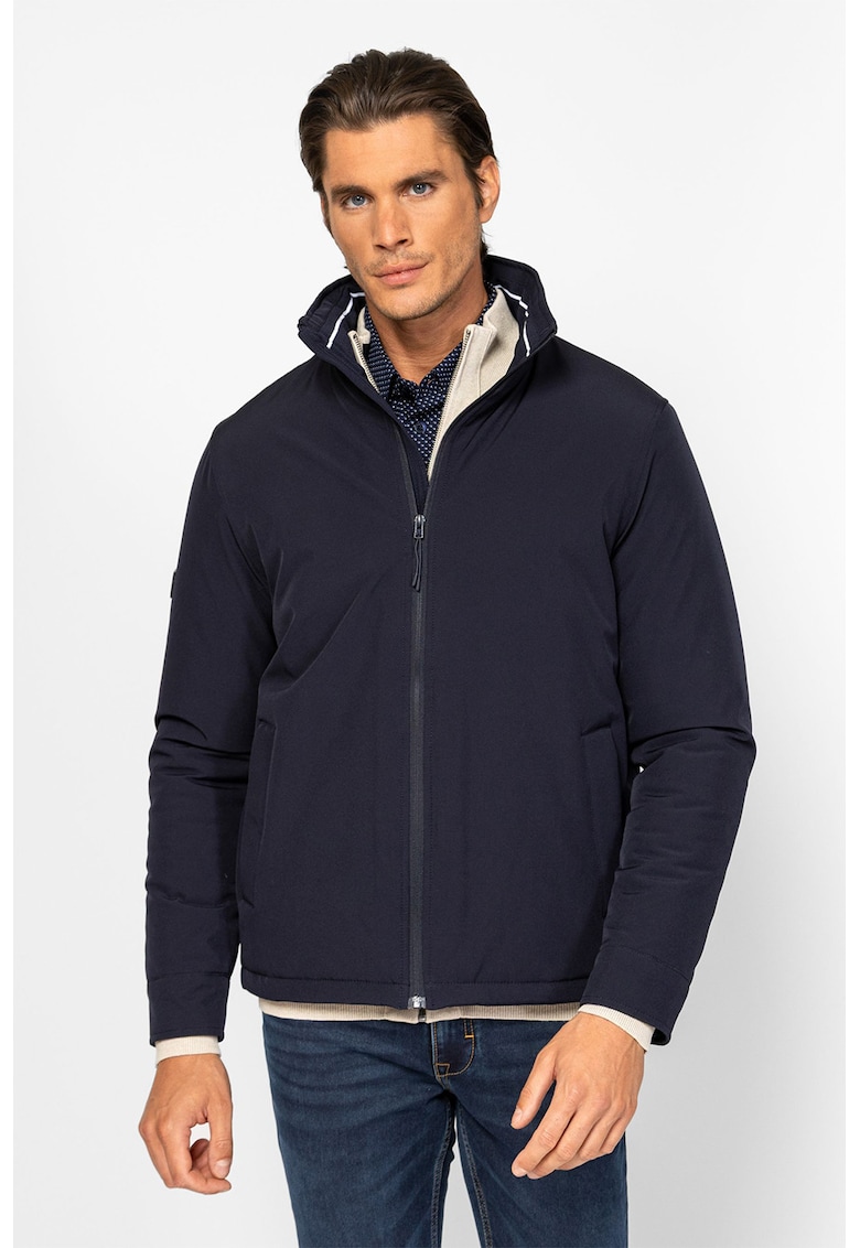 Jacheta cu fermoar si guler scurt