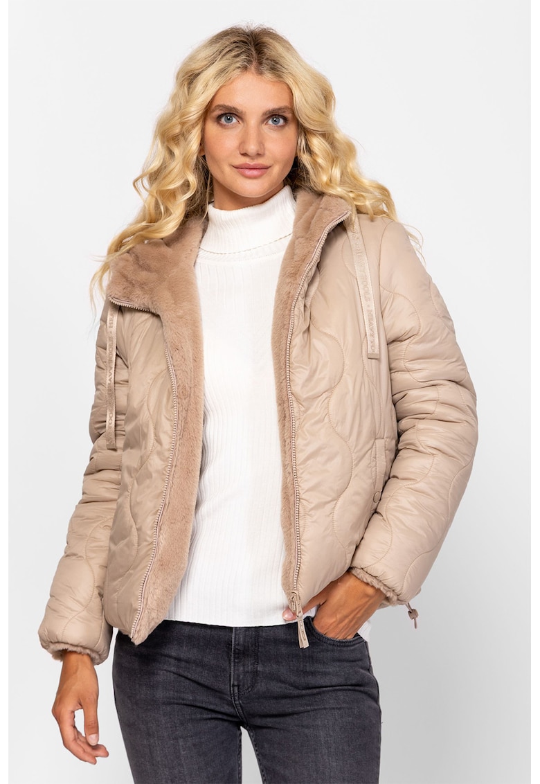 Jacheta matlasata reversibila cu blana sintetica Nicar