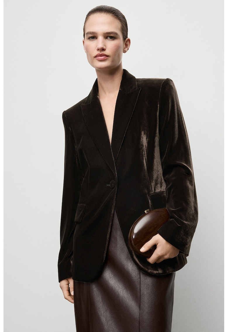 Sacou cu aspect de catifea
