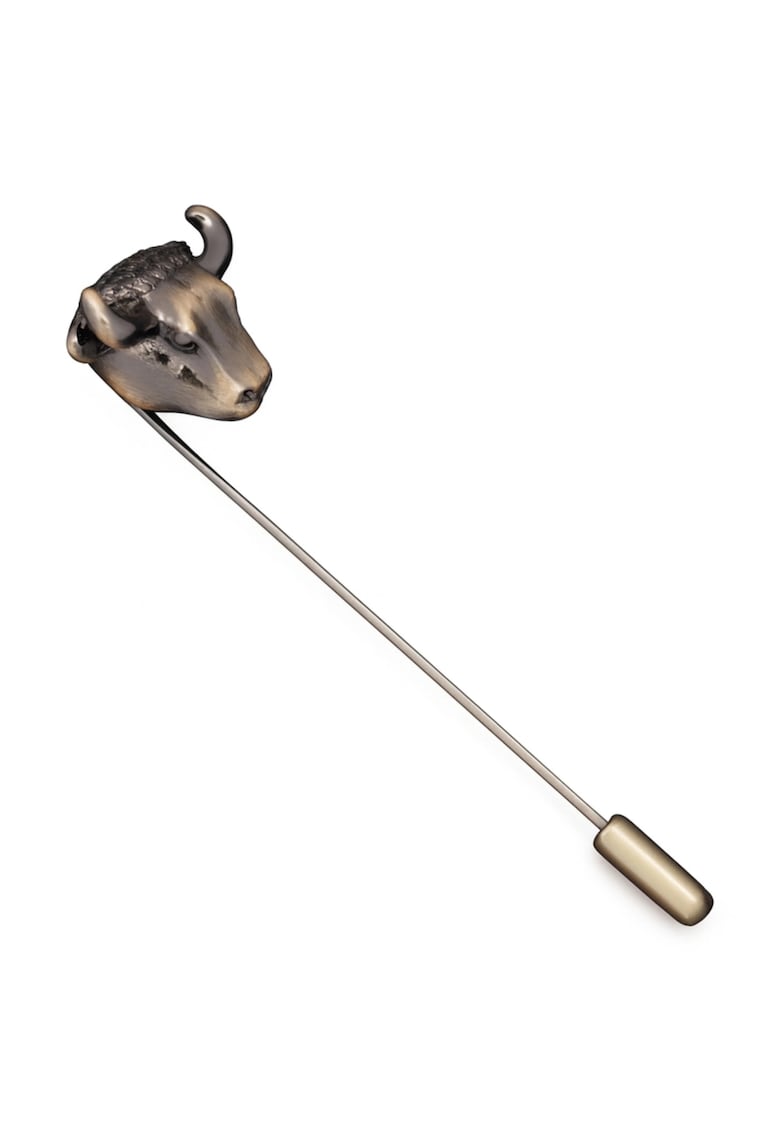 Ac de rever bronz antichizat cu cap de taur