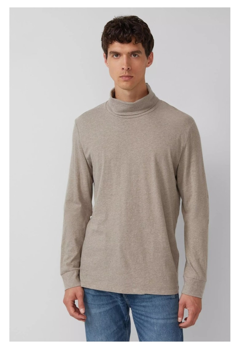 Bluza regular fit cu guler inalt