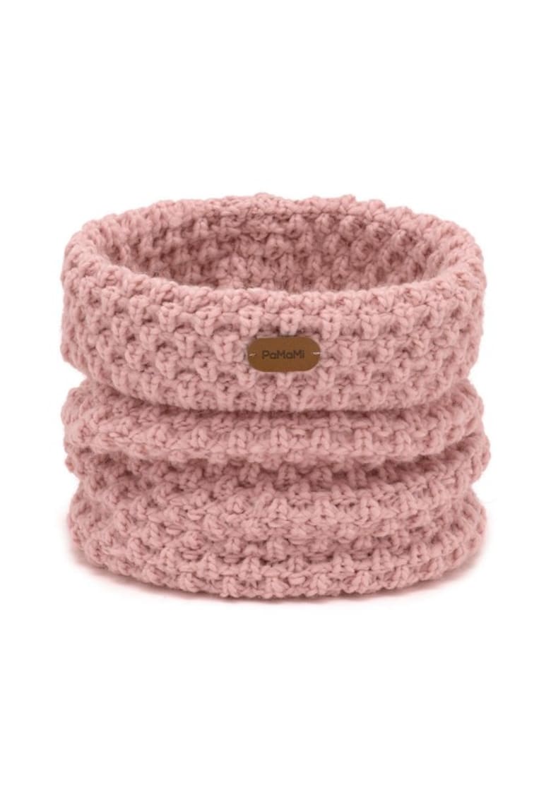 Manusi de iarna pentru femei - tricotate dublu - rezistente la inghet - roz - set