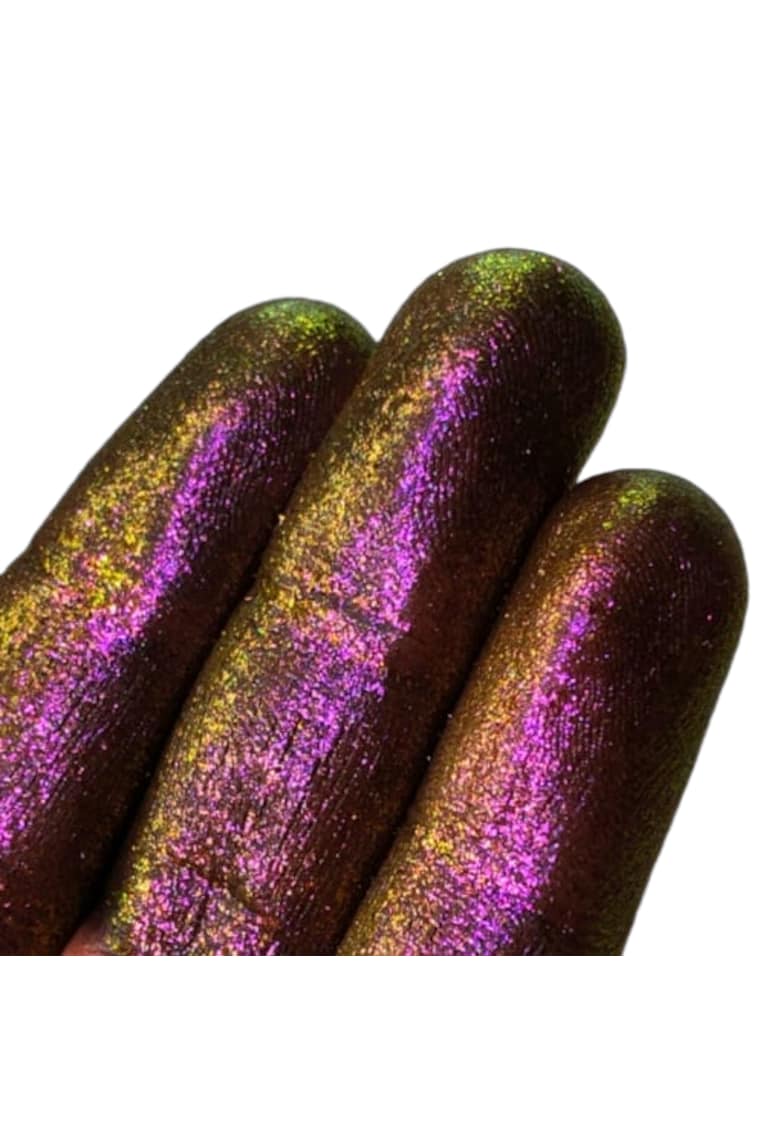 Pigment PK54 aramiu cu irizatii roz-verzi Sparkle/Microglitter pentru machiaj - 1g