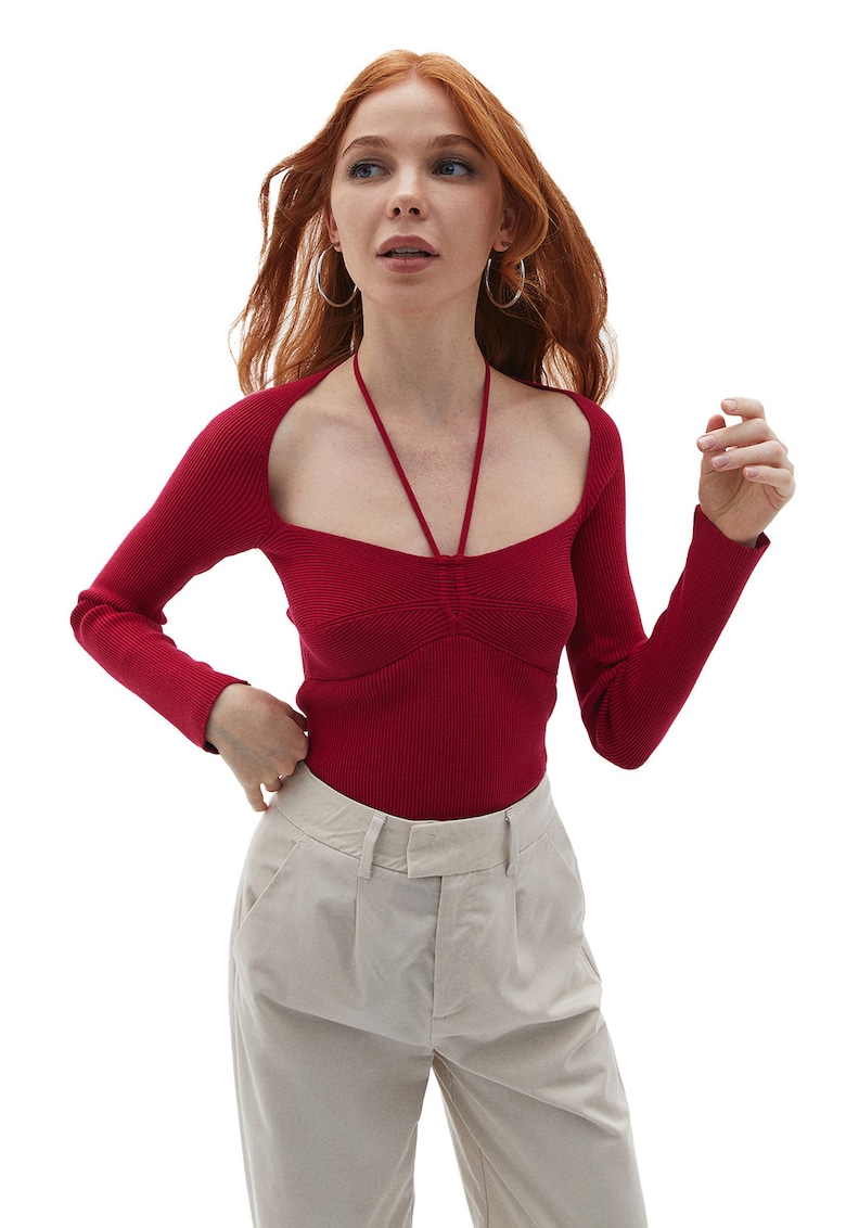 Pulover uni tricotat