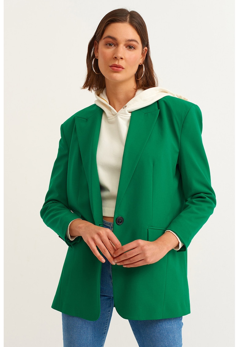 Sacou boyfriend fit - Verde