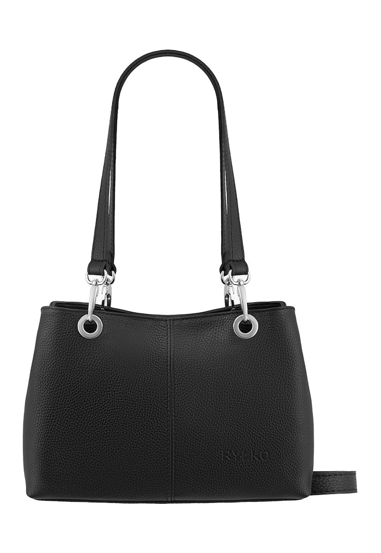Geanta tote din piele - Negru
