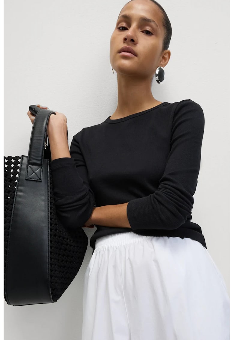 Marks Spencer Bluza slim fit din amestec de bumbac - Negru