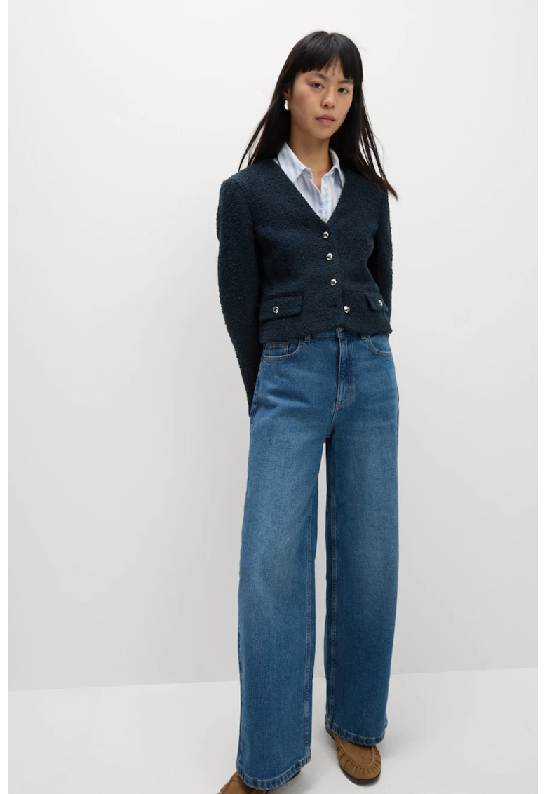 Sacou din tuid cu nasturi