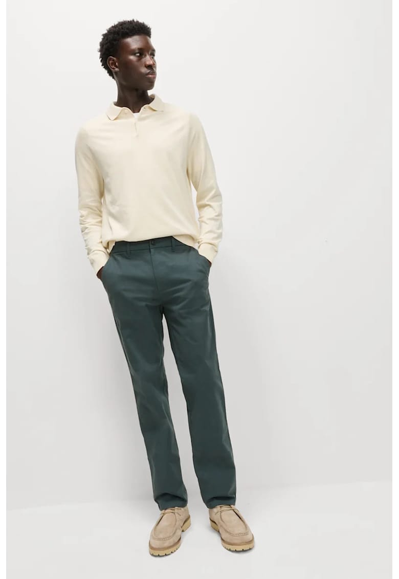 Pantaloni chino regular fit - Verde inchis