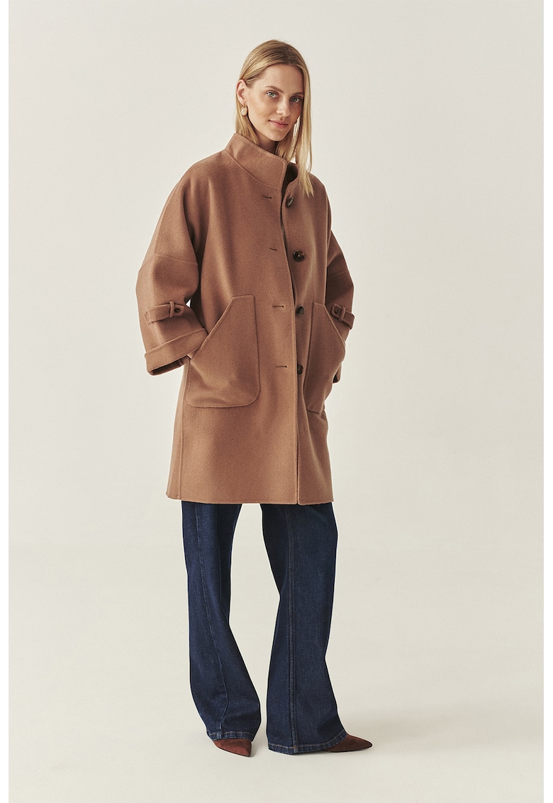 Palton lejer din amestec de lana