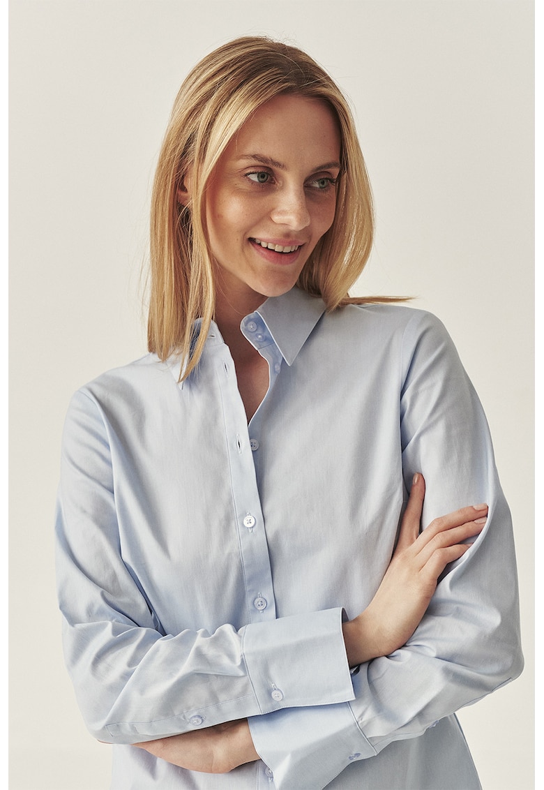 Camasa uni din amestec de bumbac