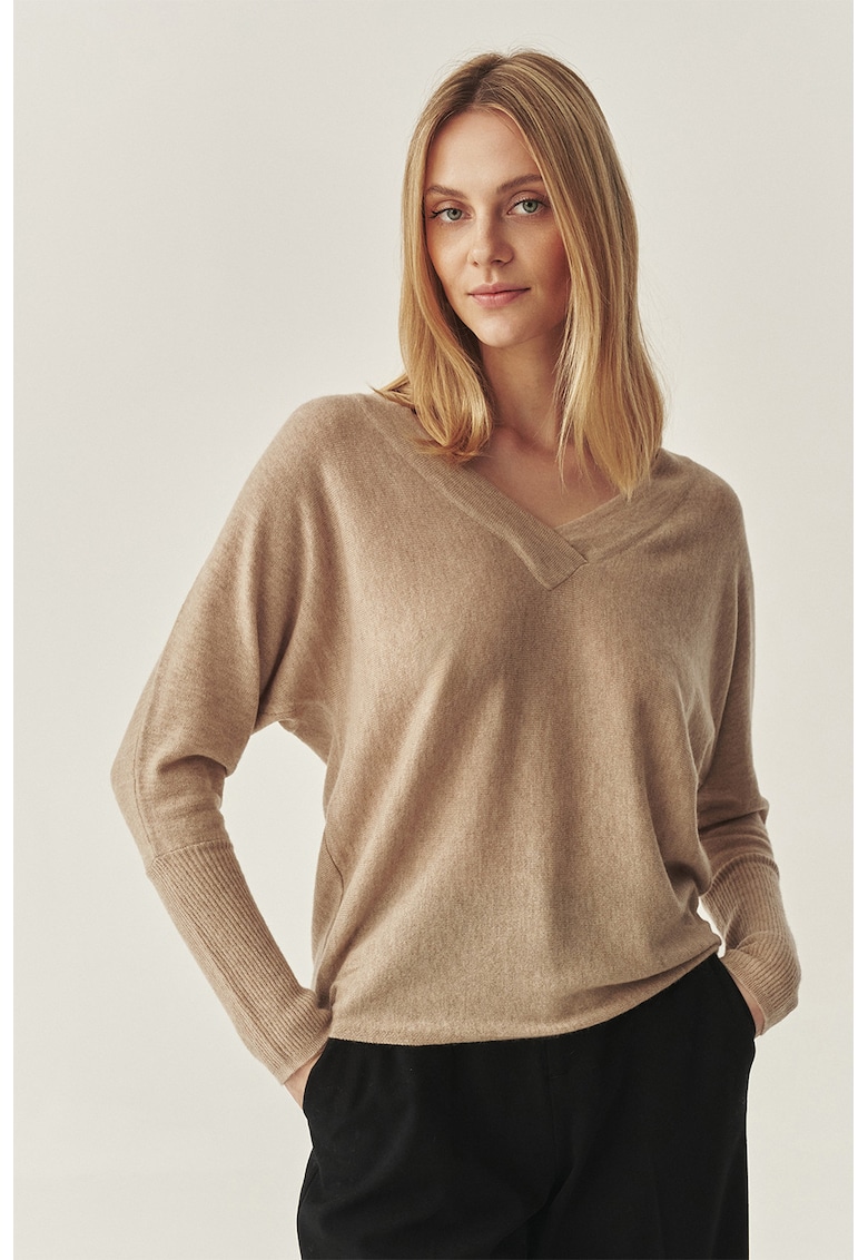 Pulover din amestec de lana si casmir