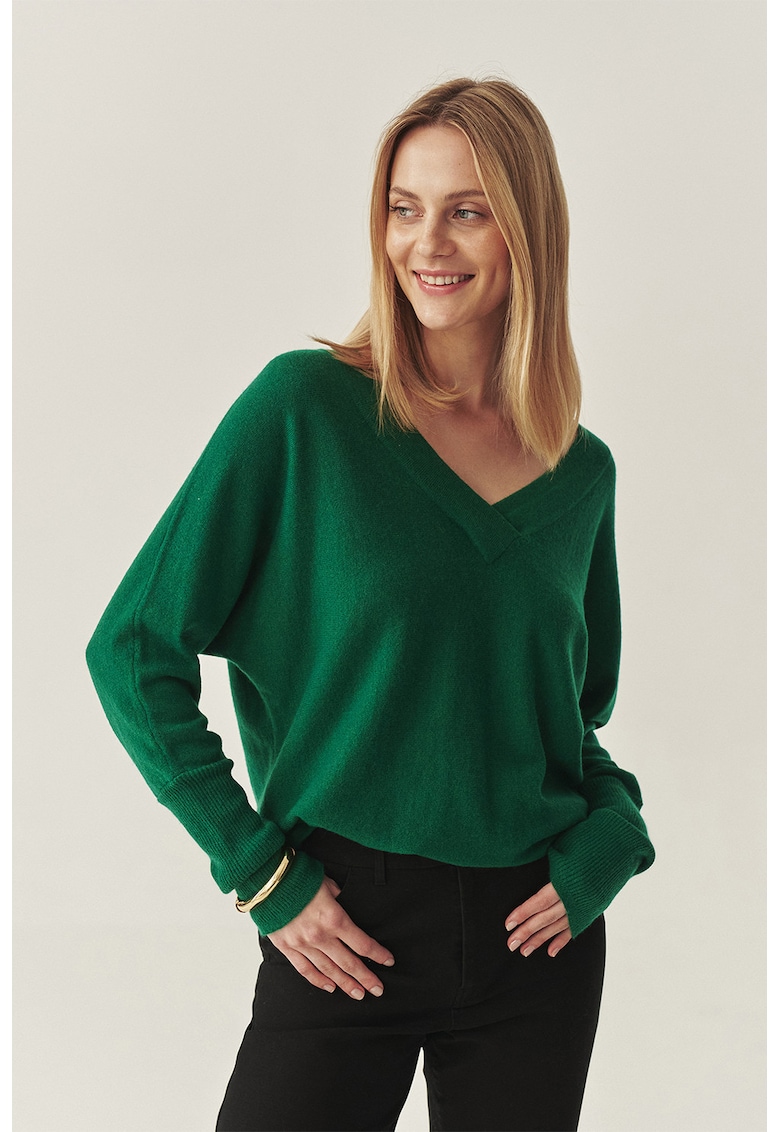 Pulover din amestec de lana si casmir