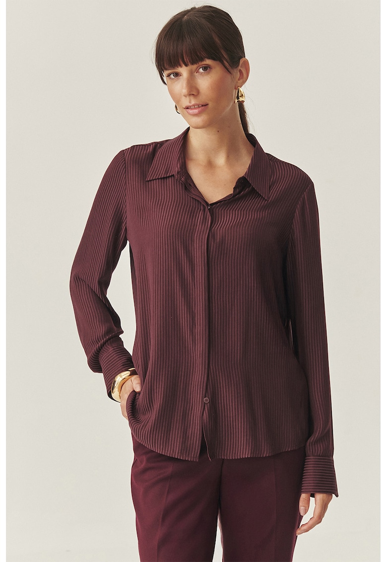 Camasa cu dungi si maneci lungi