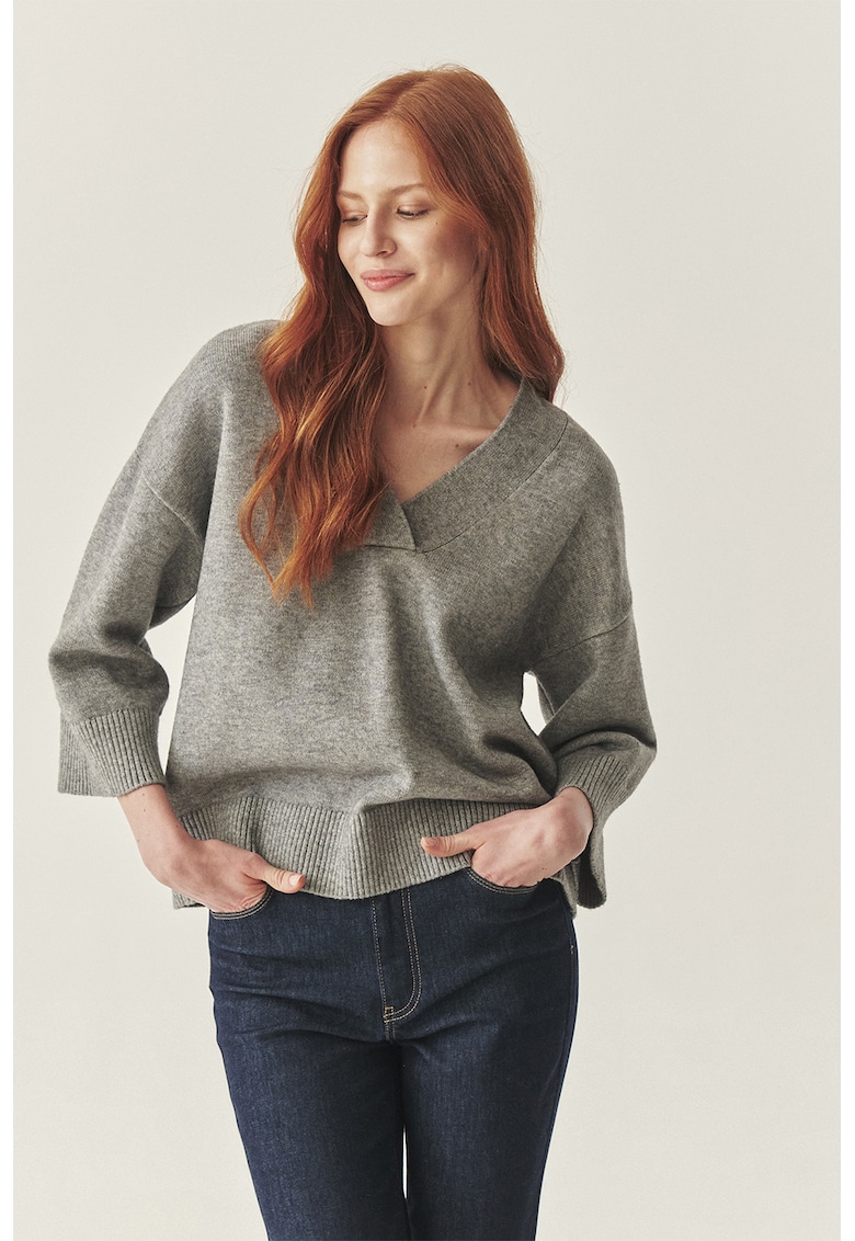 Pulover lejer cu maneci 3/4 TATUUM x Adeline Wang