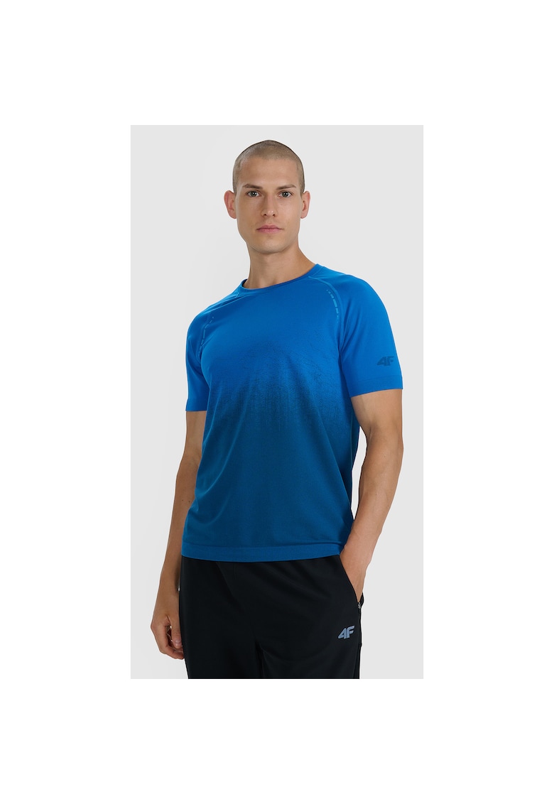Tricou barbati Trail Running bleumarin - reflectorizant - Albastru