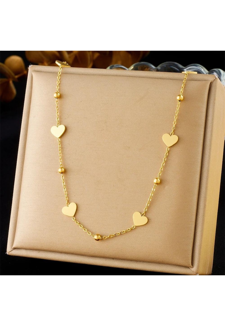 Colier din otel inoxidabil - placat cu aur 18k Elise C2