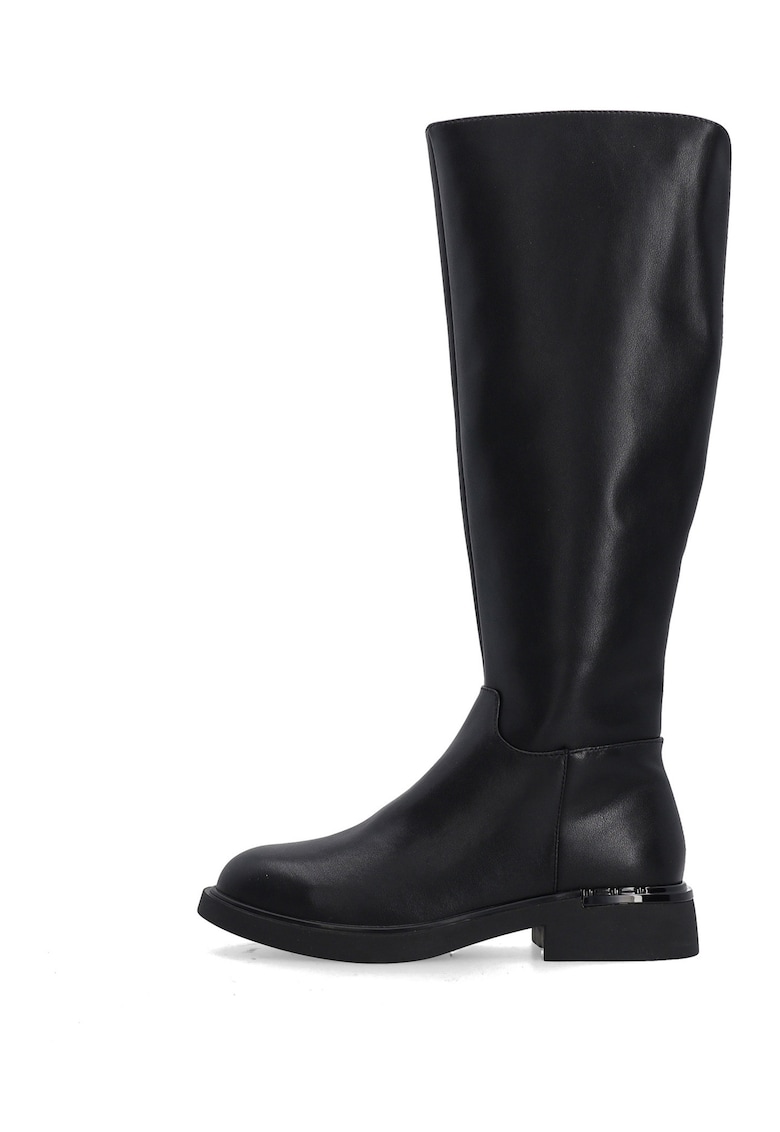 Cizme clasice de dama din piele neagra - izolate