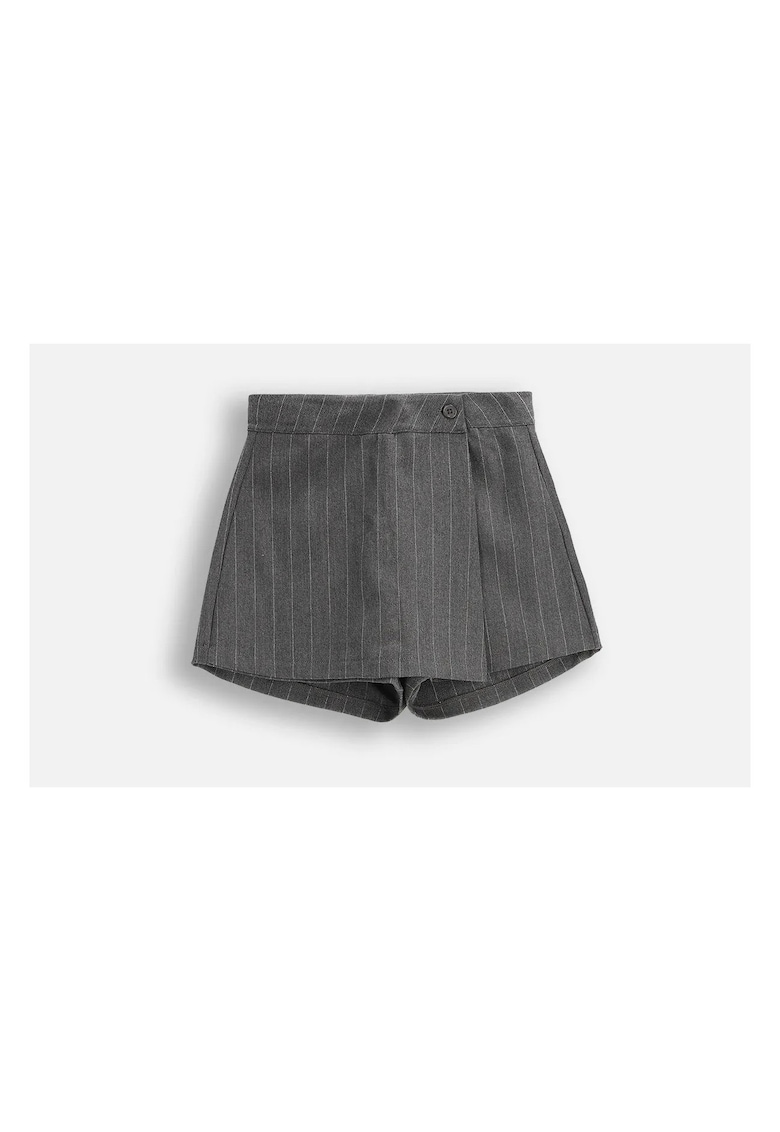 Fusta-pantalon cu model in dungi -
