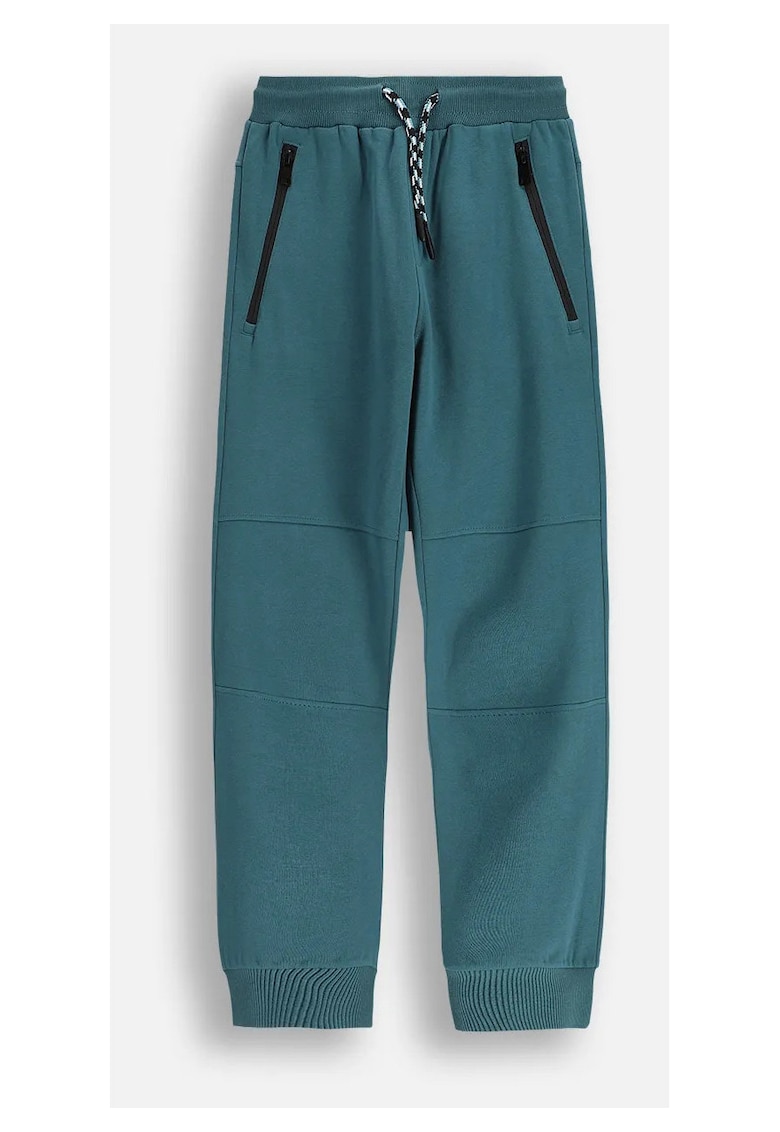 Pantaloni sport cu buzunare si snur in talie -
