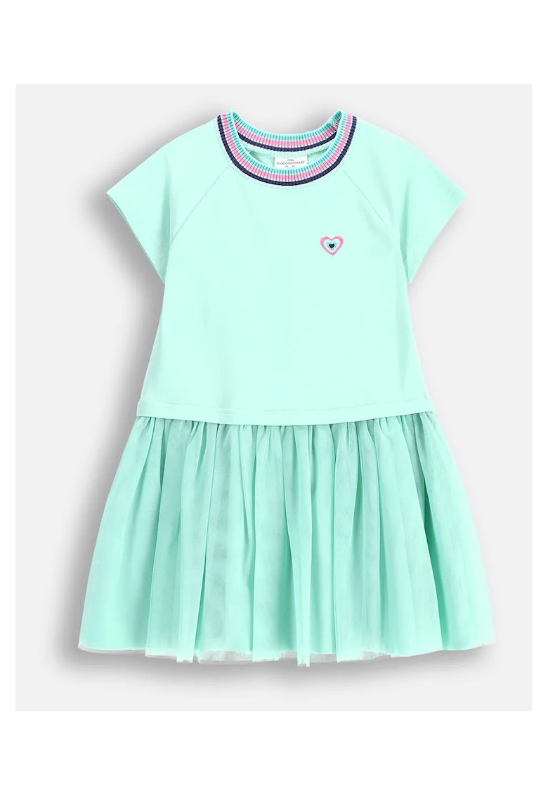 Rochie cu maneca scurta - Verde menta