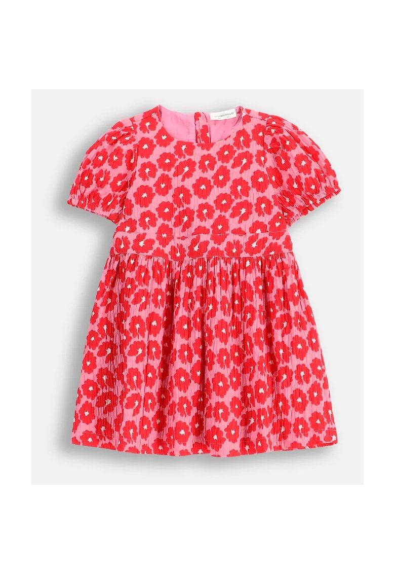 Rochie din tesatura - WC5128201MGK-022 - Rosu/Roz