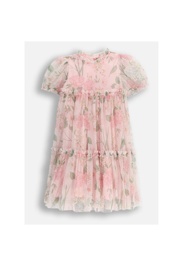 Rochie elegantă din tul - Multicolor