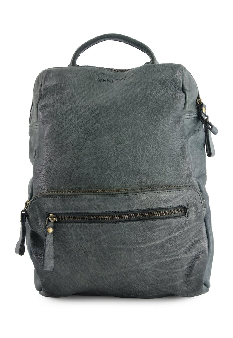 Rucsac fashion dama - piele naturala - 35x27x9cm - 8 buzunare