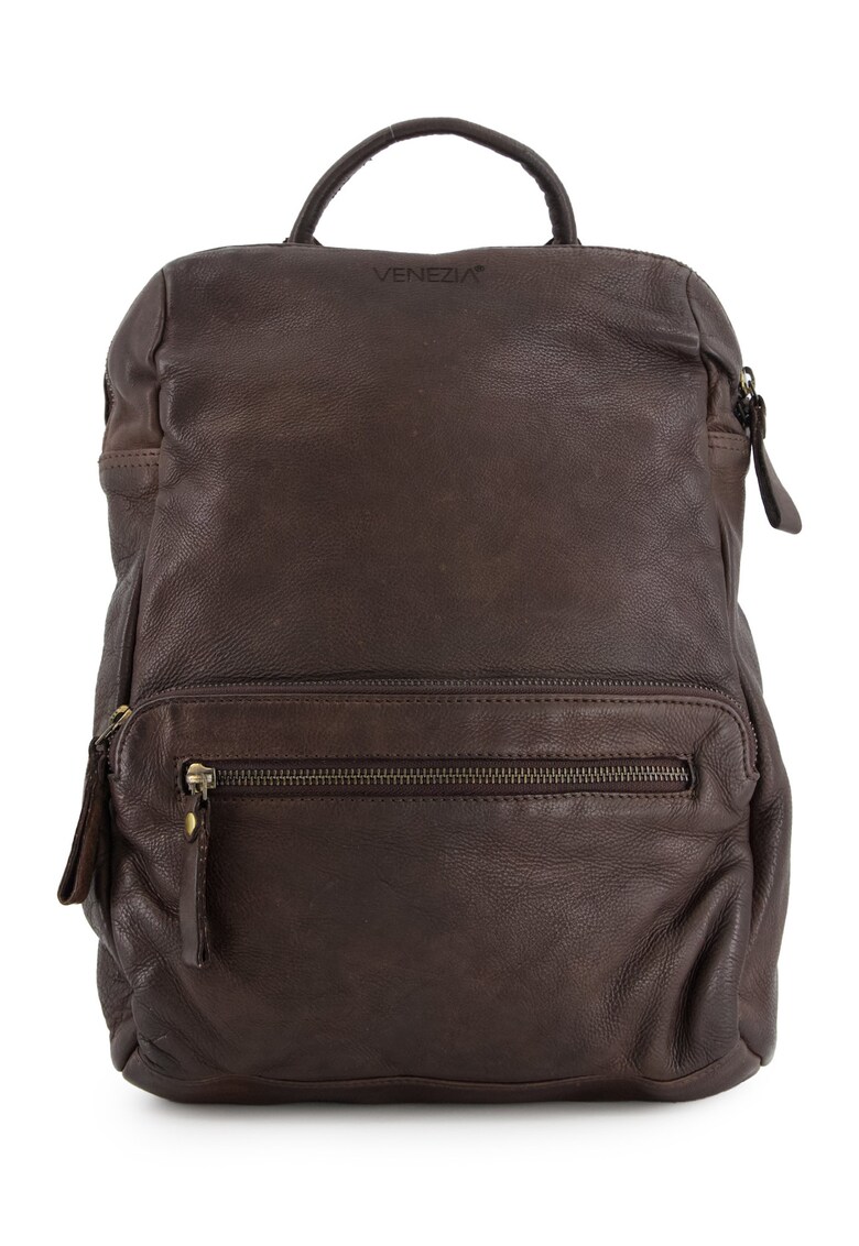 Rucsac fashion dama - piele naturala - 35x27x9cm - 8 buzunare