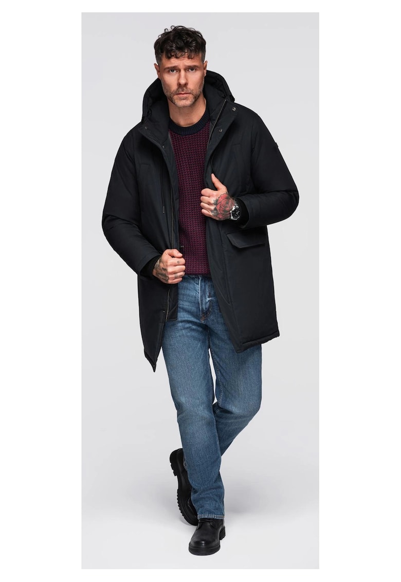 Geaca parka lunga clasica OM-JAPJ-0313