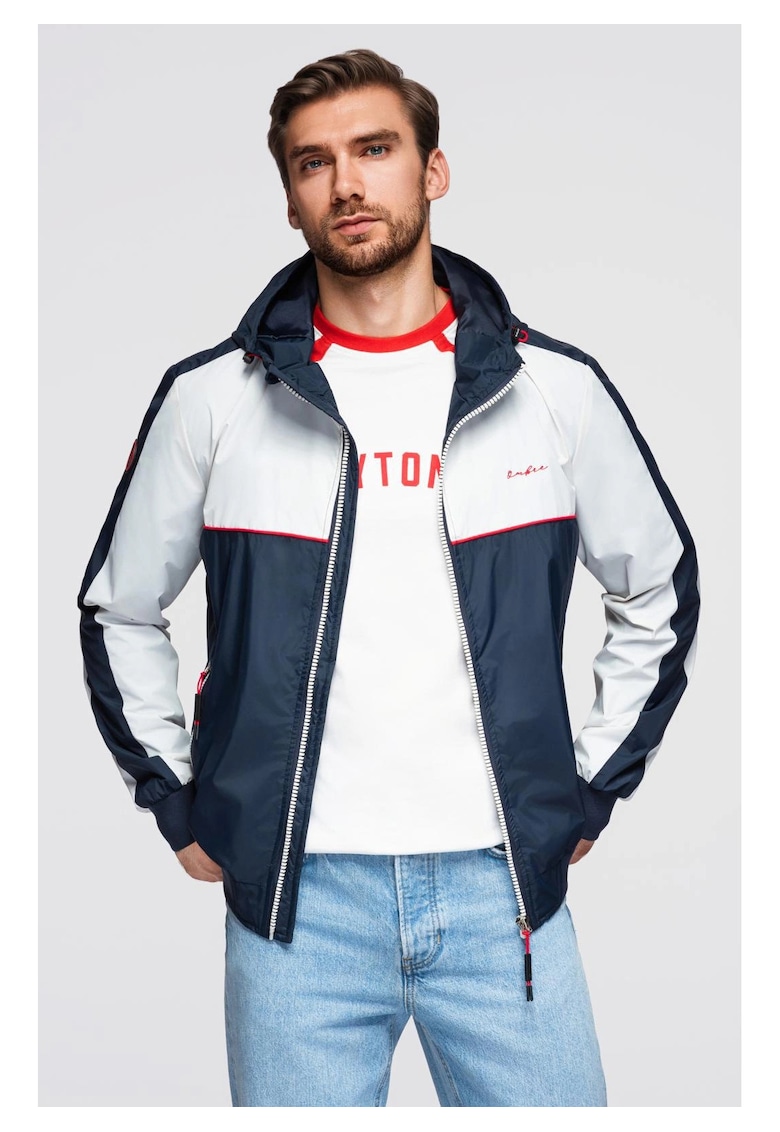Jacheta impermeabila windbreaker cu gluga OM-JANP-0228