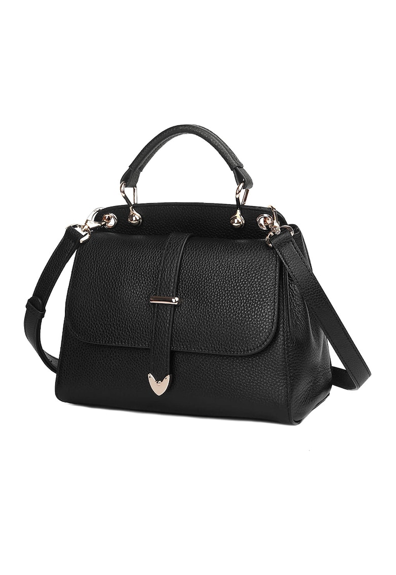 Geanta tote din piele Cailis - Negru
