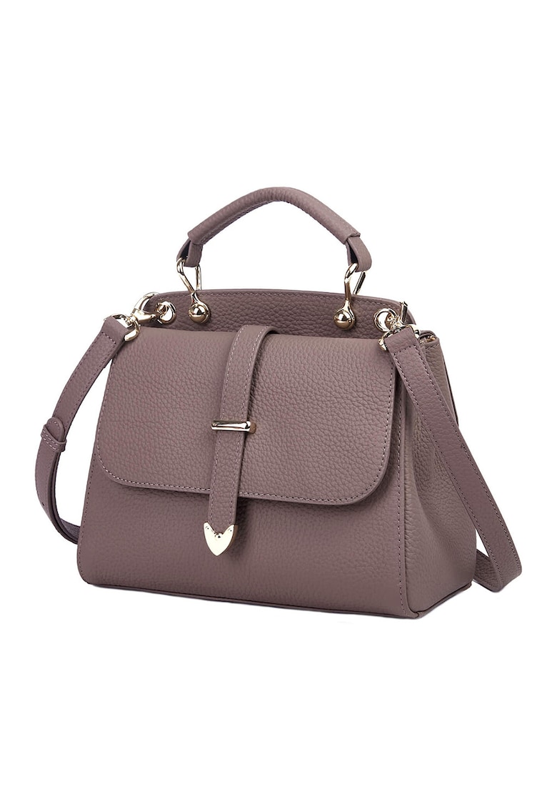 Geanta tote din piele Cailis - Lila pal