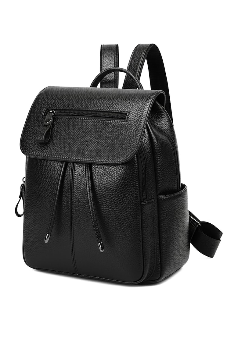 Rucsac din piele cu buzunare multiple si garnitura