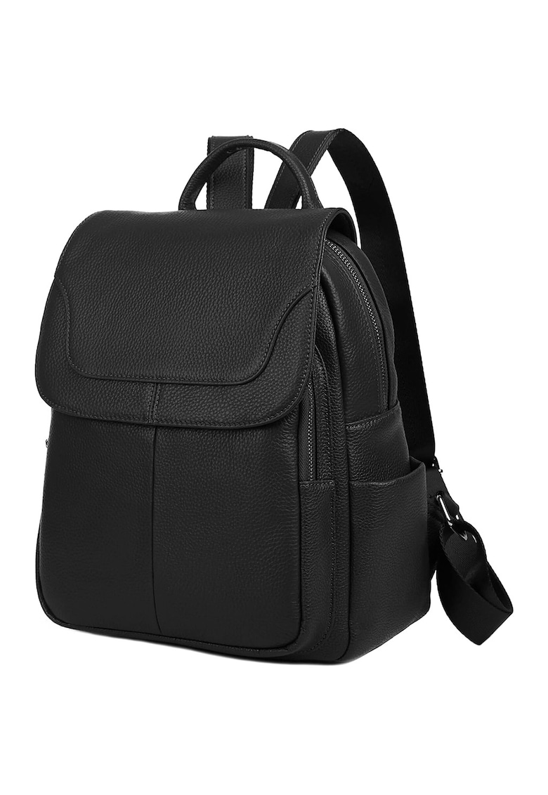 Rucsac din piele cu buzunare multiple Cael