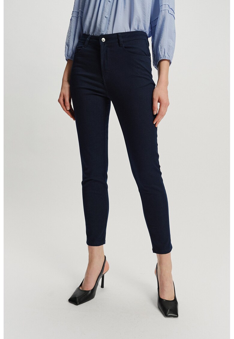 Pantaloni crop slim fit - Albastru ultramarin