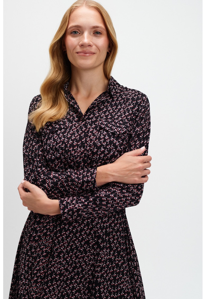 Rochie-camasa midi cu cordon