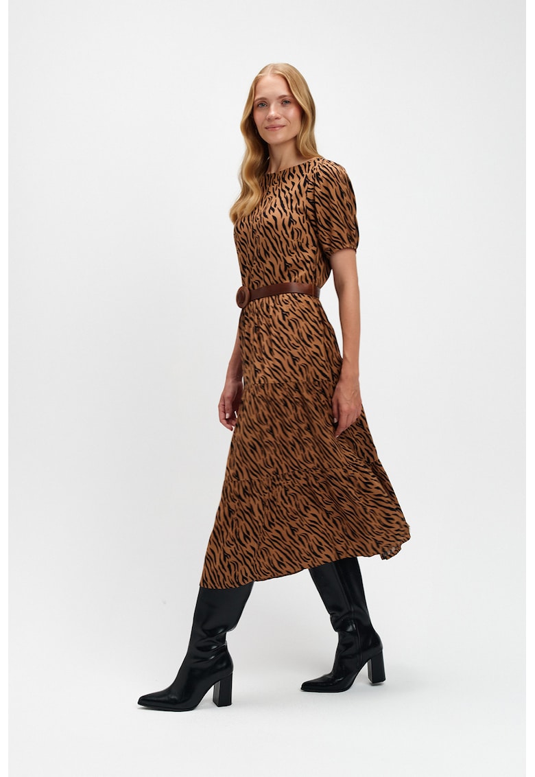 Rochie midi cu imprimeu