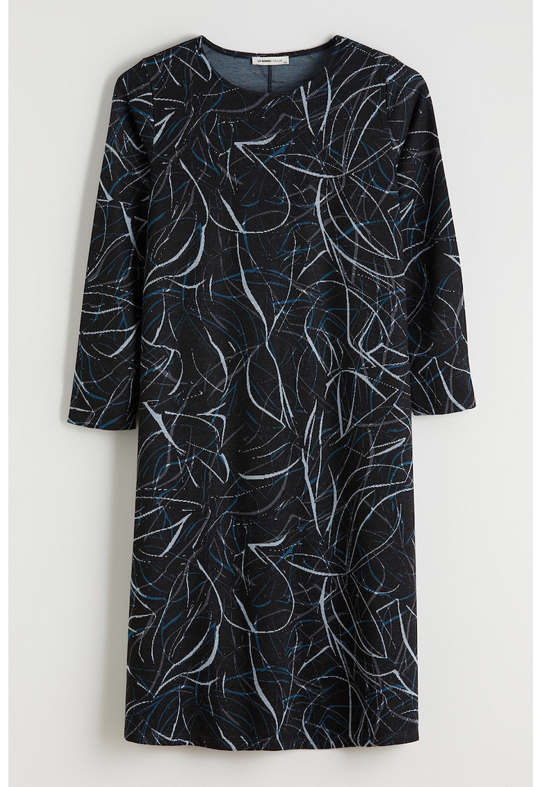 Rochie dreapta cu imprimeu