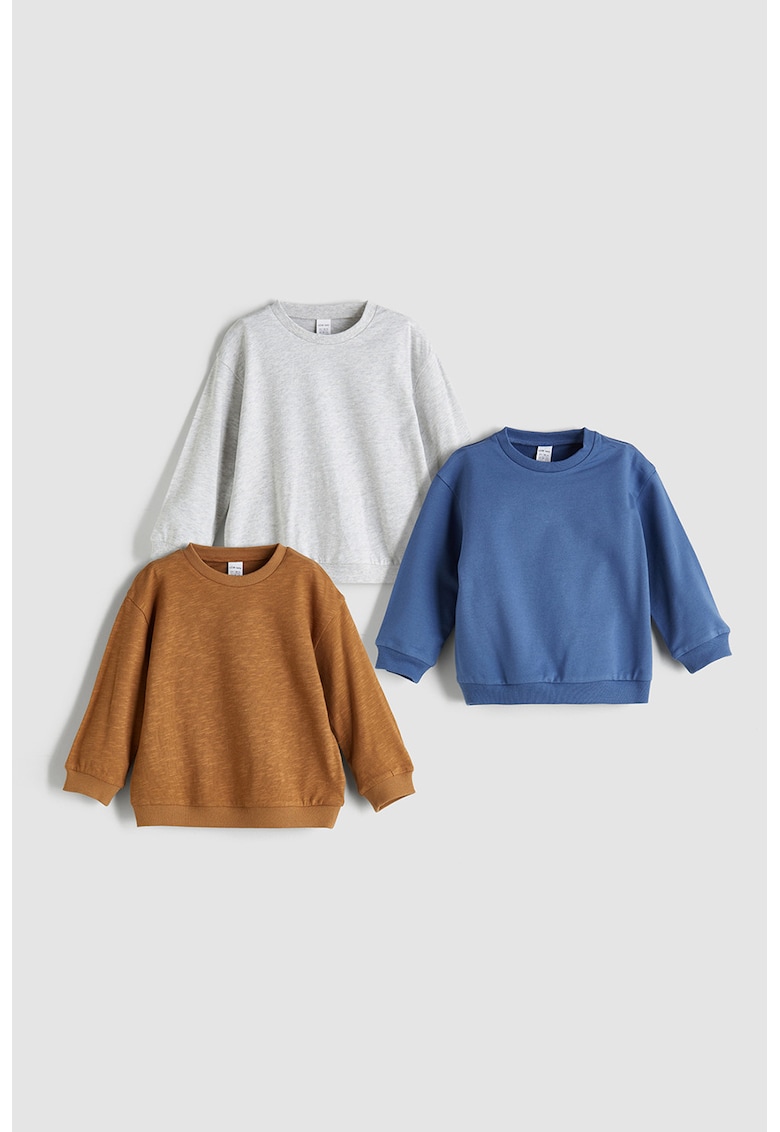 Set de bluze de trening din bumbac - 3 piese