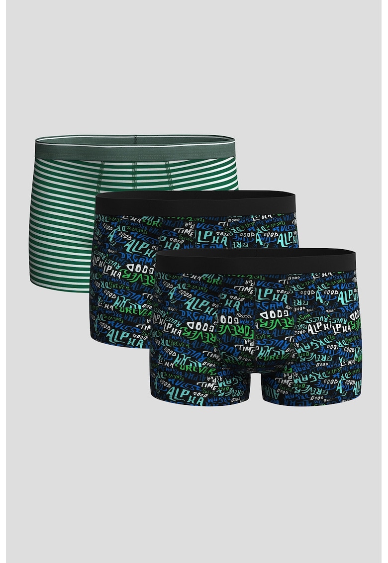 Set de boxeri cu imprimeu - 3 perechi