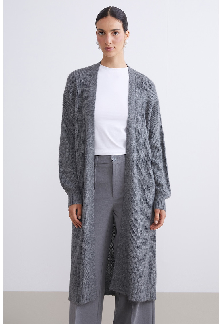 Cardigan lejer cu model uni