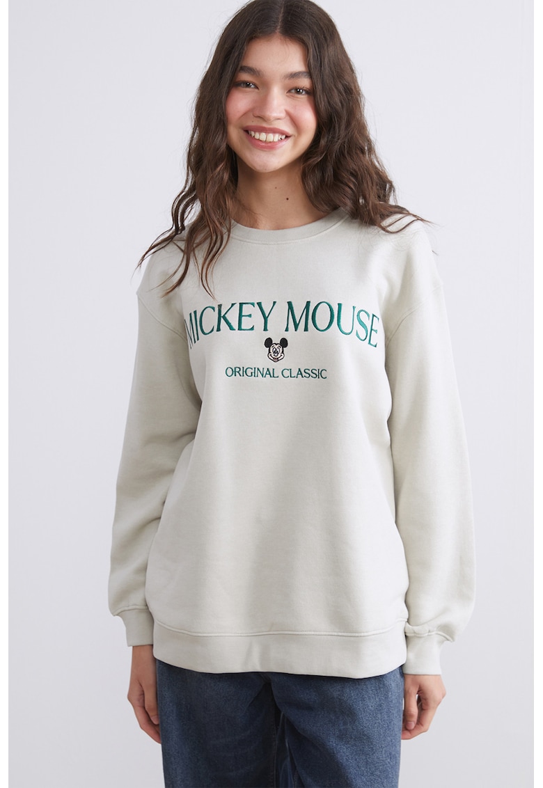 Bluza de trening lejera cu imprimeu Mickey Mouse